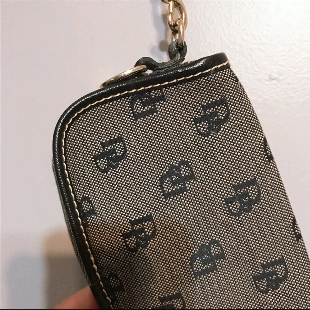 Dooney & Bourke Monogrammed Flap Snap Wristlet